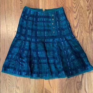 Tory Burch Plaid Knee Length Skirt
